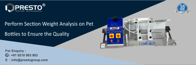 Perform Section Weight Analysis On Pet Bottles To Ensure The Quality